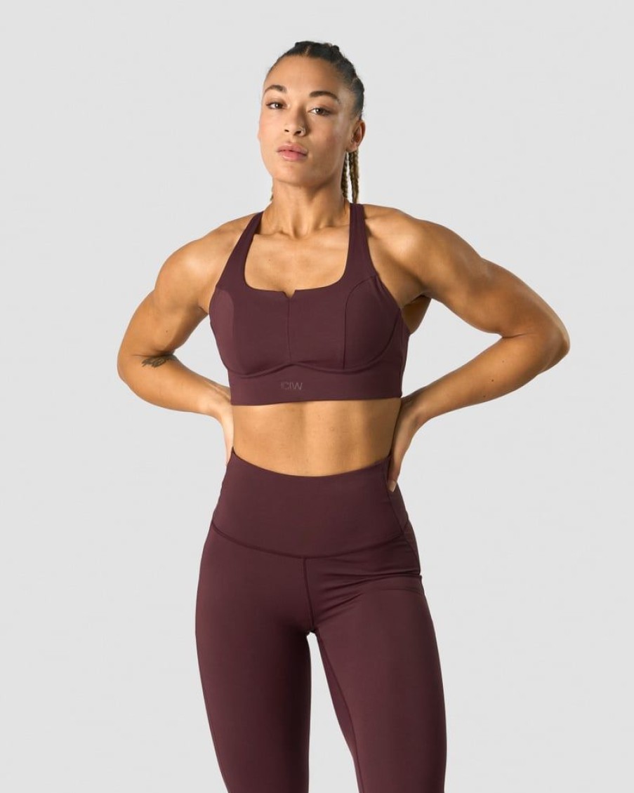 Naiset ICIW Urheiluliivit | Stride Sports Bra Burgundy