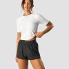 Naiset ICIW T-Paidat | Charge Cropped Mid Sleeve Wmn White