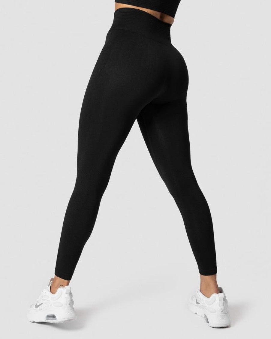 Naiset ICIW Trikoot & Leggingsit | Define Seamless Pocket Tights Black