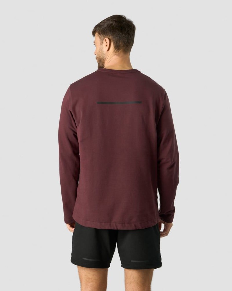 Miehet ICIW Pitkahihaiset Paidat | Stride Sweatshirt Men Burgundy