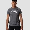 Miehet ICIW T-Paidat | Training Mesh T-Shirt Grey Melange Men