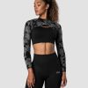 Naiset ICIW Seamless | Define Seamless Ls Shoulder Top Tie Dye Black
