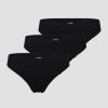 Naiset ICIW Alusvaatteet | Invisible Thong 3-Pack Black