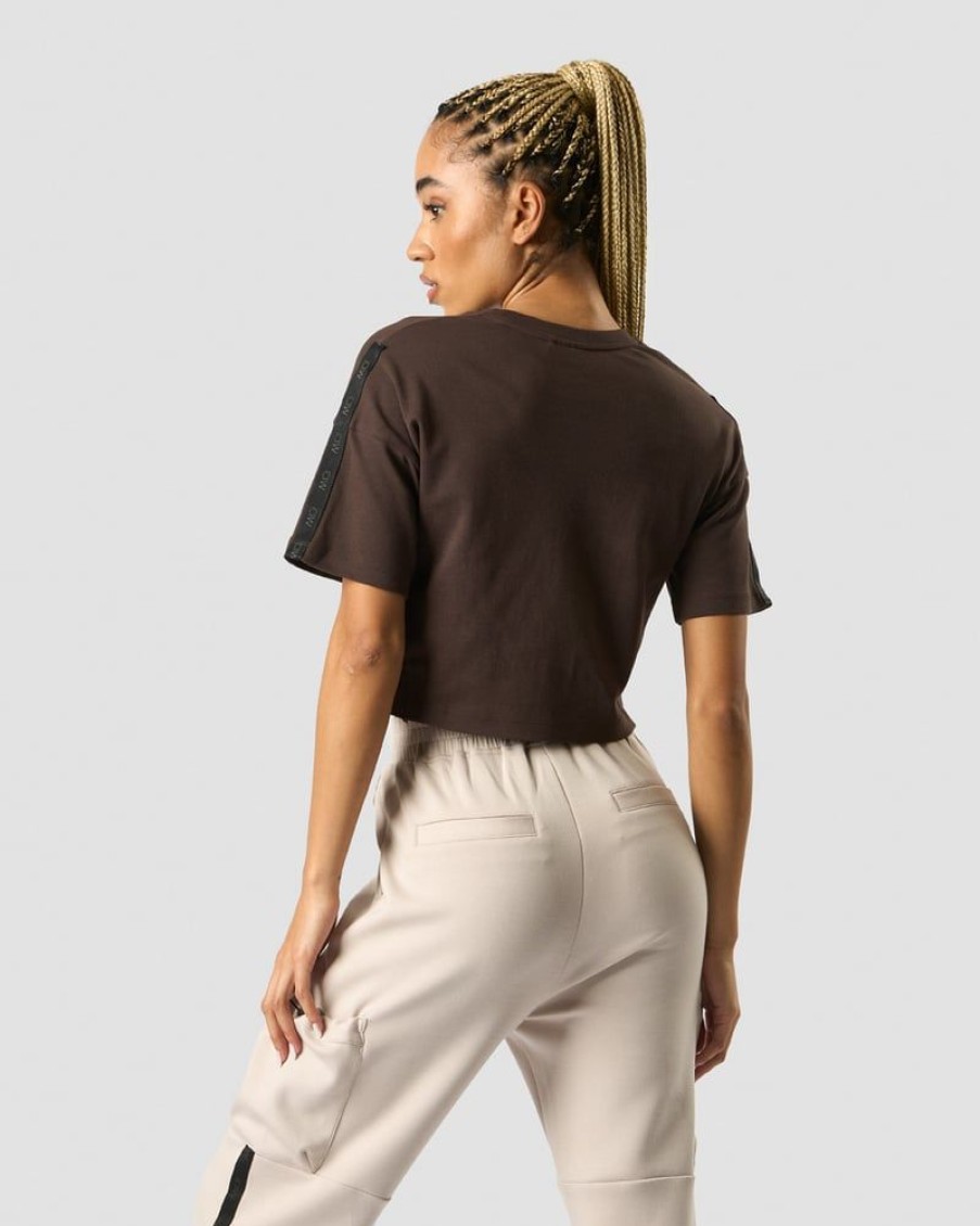 Naiset ICIW T-Paidat | Stance Cropped T-Shirt Wmn Dark Brown