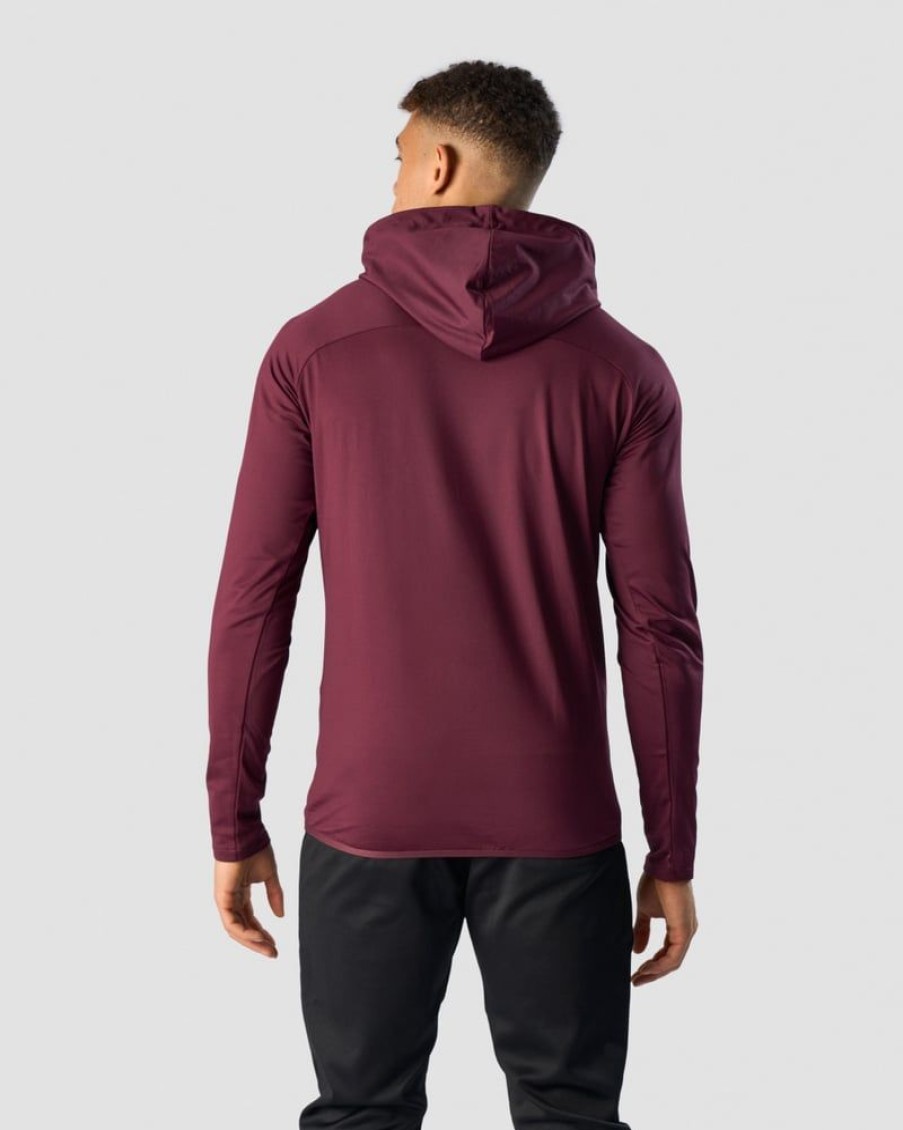 Miehet ICIW Pitkahihaiset Paidat | Ultimate Training Hoodie Burgundy