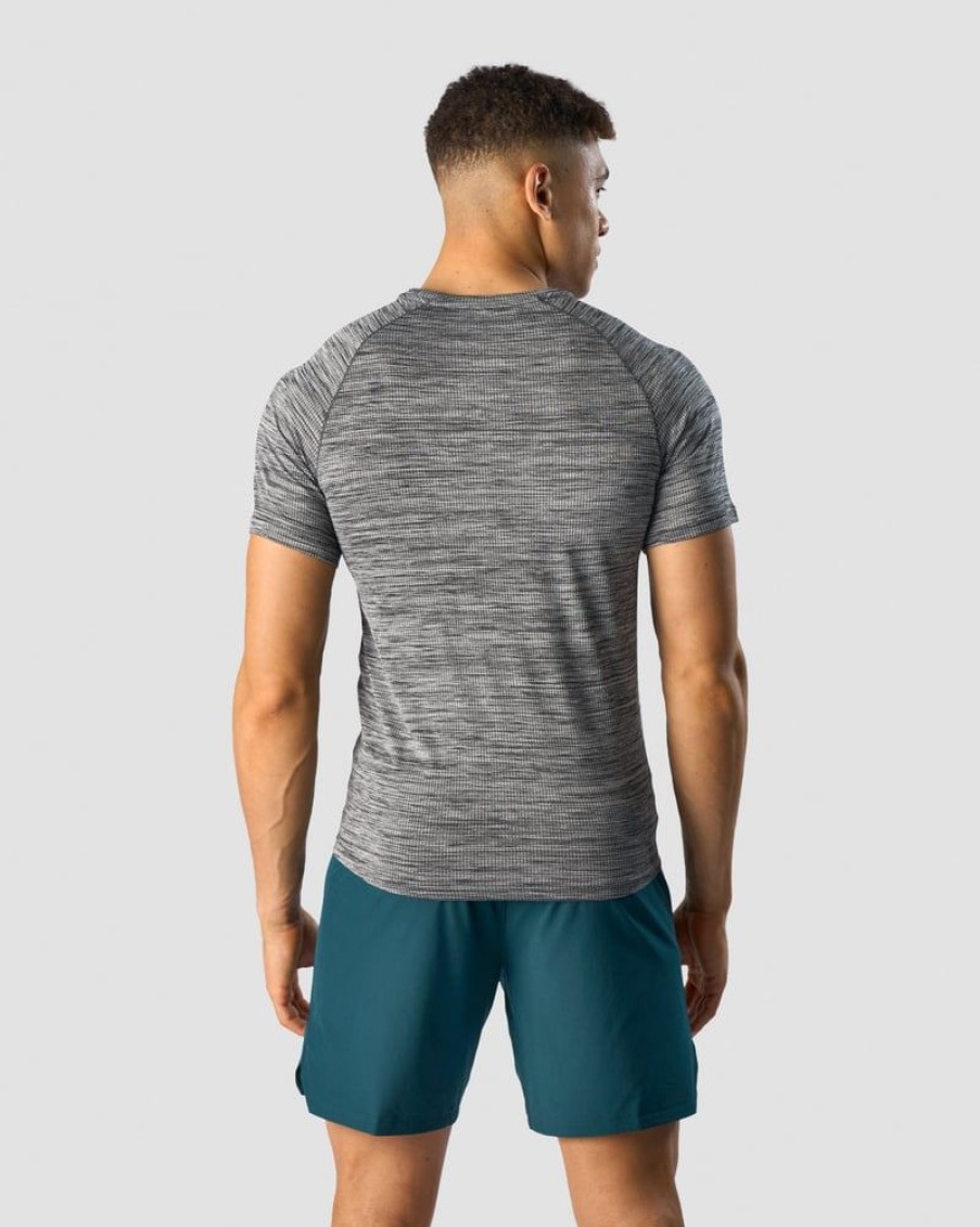 Miehet ICIW T-Paidat | Levitech T-Shirt Raglan Men Light Grey Melange