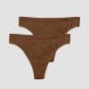 Naiset ICIW Seamless | Everyday Seamless Thong 2-Pack Cinnamon