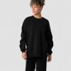 Naiset ICIW Pitkahihaiset Paidat | Soft Knit Oversized Crewneck Black