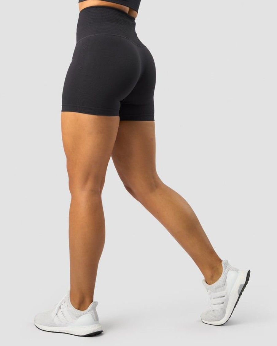 Naiset ICIW Seamless | Define Seamless Pocket Shorts Wmn Dk Graphite