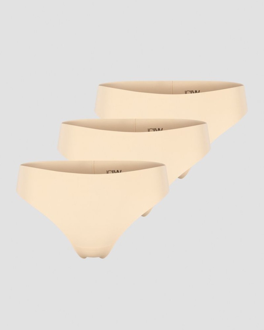 Naiset ICIW Alusvaatteet | Soft Thong 3-Pack Beige