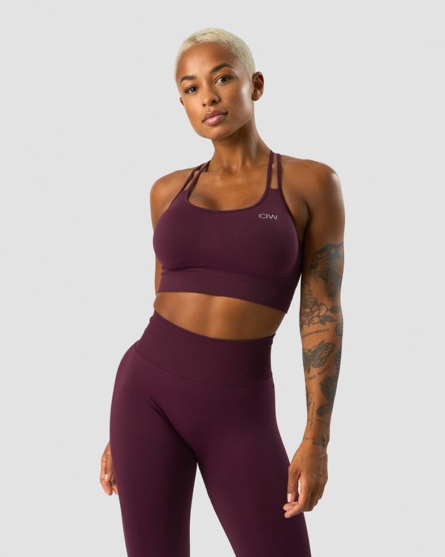 Naiset ICIW Urheiluliivit | Define Seamless Sports Bra Maroon