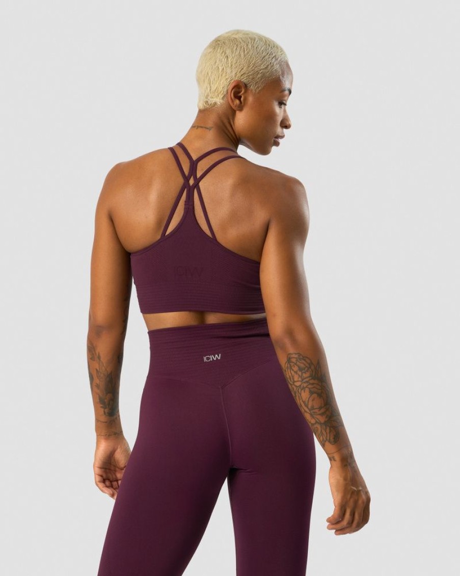 Naiset ICIW Urheiluliivit | Define Seamless Sports Bra Maroon