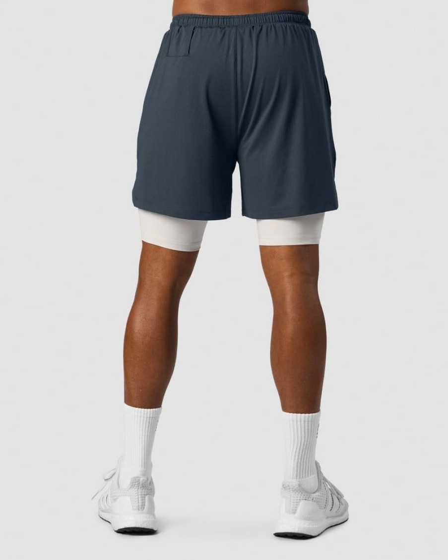 Miehet ICIW Shortsit | Stride 2-In-1 Shorts Men Navy