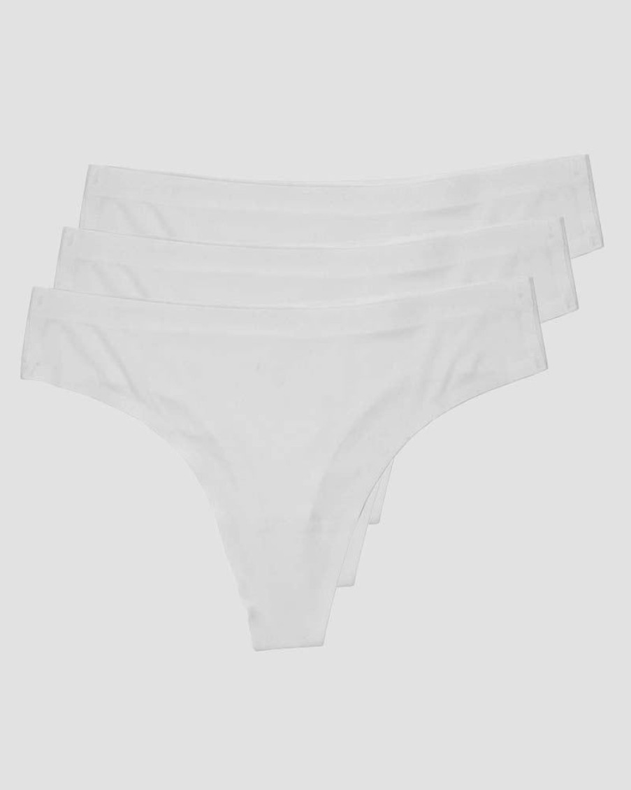 Naiset ICIW Alusvaatteet | Invisible Thong 3-Pack White