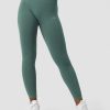 Naiset ICIW Trikoot & Leggingsit | Ribbed Define Seamless Tights Sea Green