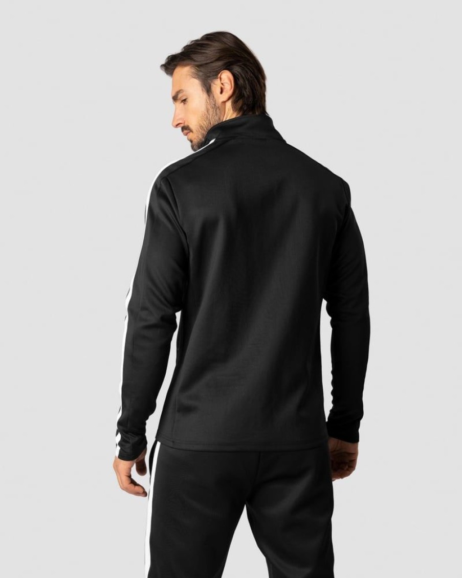 Miehet ICIW Pitkahihaiset Paidat | Track 1/4 Zip Jacket Black Men