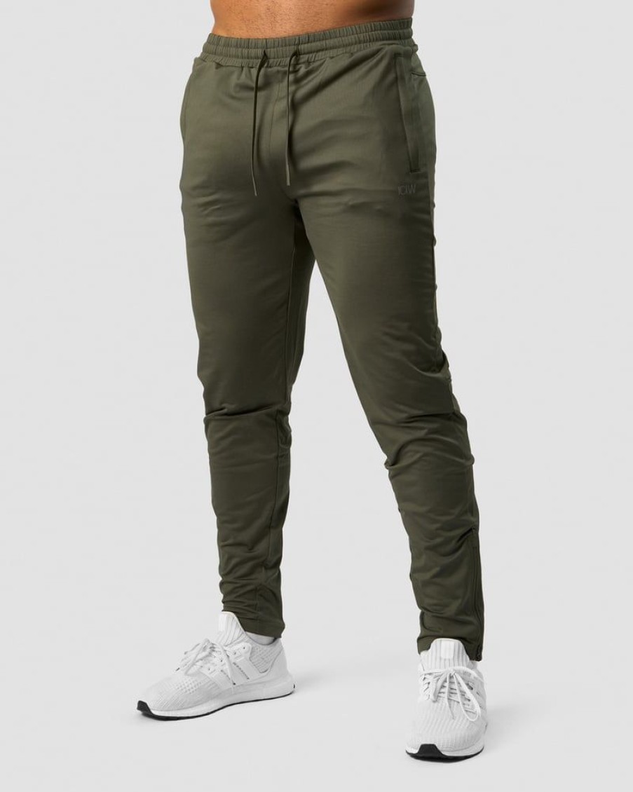 Miehet ICIW Housut | Ultimate Training Zip Pants Green