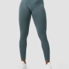 Naiset ICIW Trikoot & Leggingsit | Define Seamless Tights Mid Waist Jungle Green