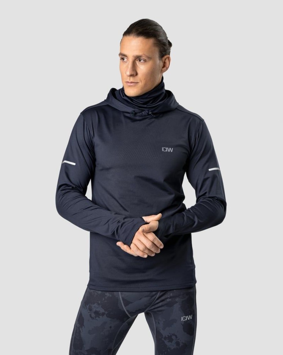 Miehet ICIW Hupparit | Mercury Pullover Hoodie Navy