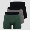 Miehet ICIW Alusvaatteet | Boxer 3-Pack Black/Grey/Moss