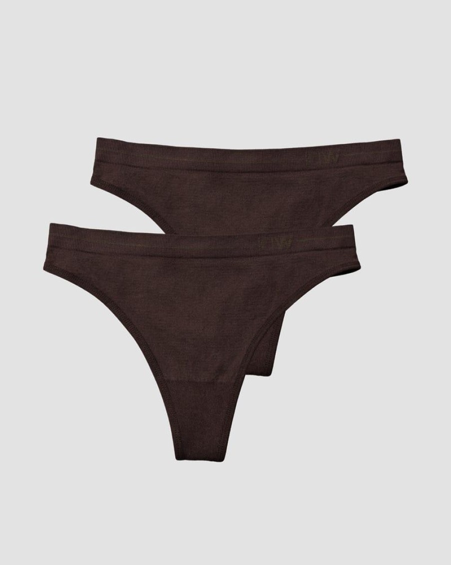 Naiset ICIW Seamless | Everyday Seamless Thong 2-Pack Moccha