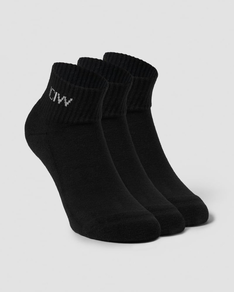 Naiset ICIW Sukat | Training Half Socks 3-Pack Black