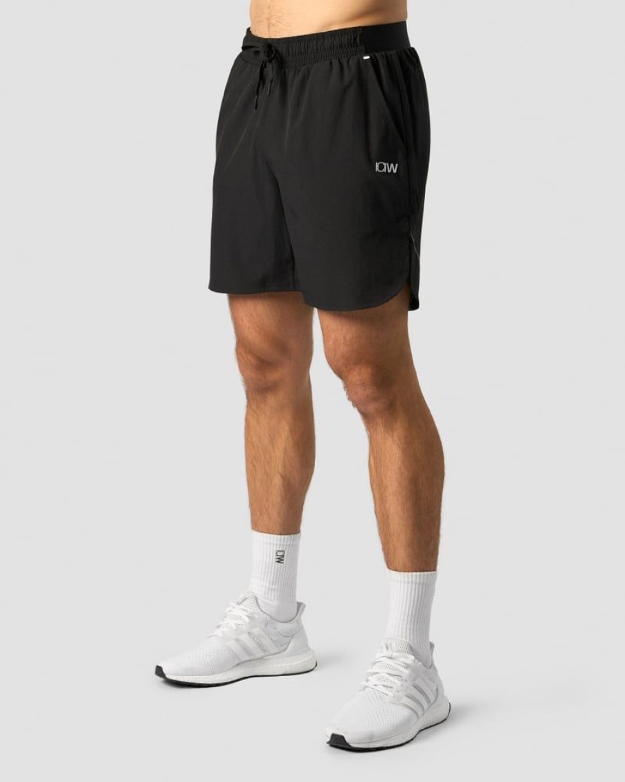 Miehet ICIW Shortsit | Competitor Shorts Black/White Men