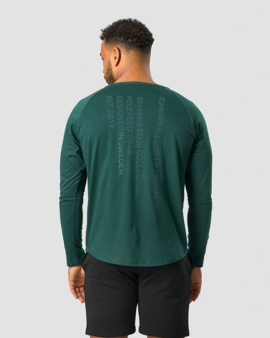 Miehet ICIW Pitkahihaiset Paidat | Training Club Raglan Long Sleeve Dk Teal