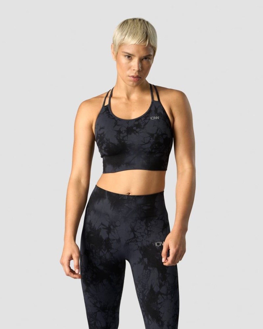 Naiset ICIW Urheiluliivit | Define Seamless Tie Dye Sports Bra Midnight