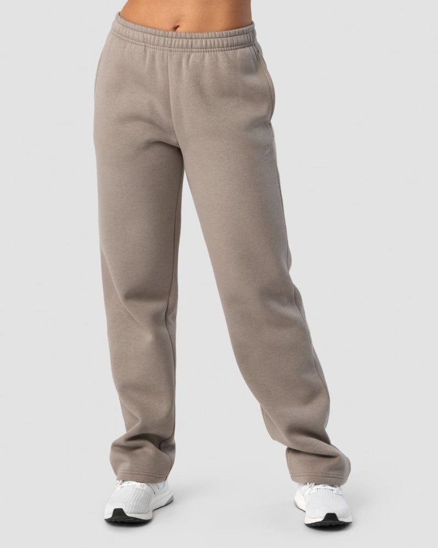 Naiset ICIW Housut | Everyday Straight Leg Sweatpants Greige