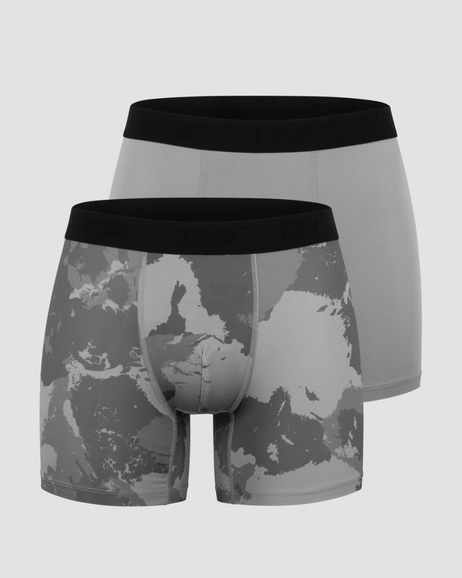 Miehet ICIW Alusvaatteet | Sport Boxer 2-Pack Grey/Camo