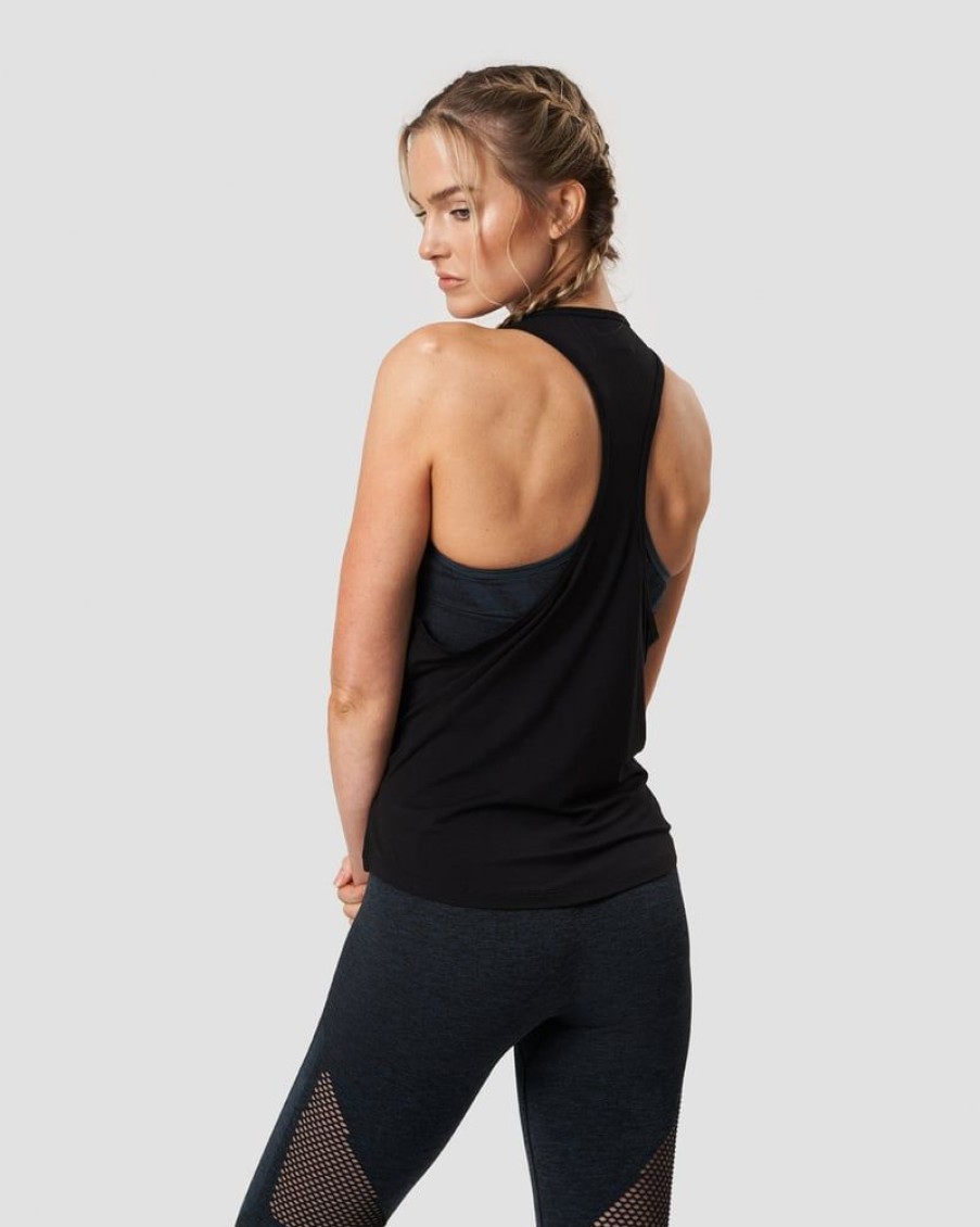 Naiset ICIW Topit | Everyday Racerback Tank Top Black