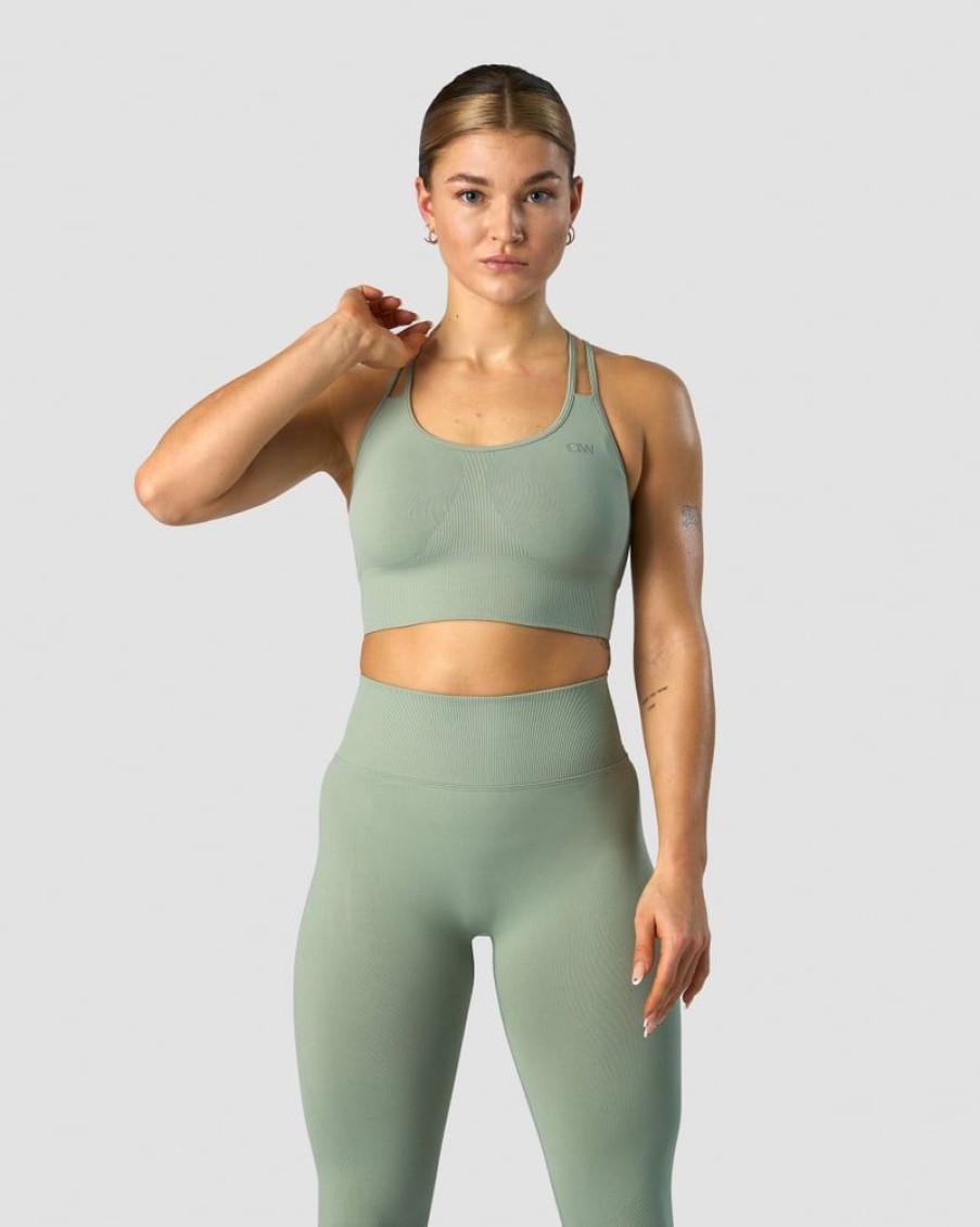 Naiset ICIW Urheiluliivit | Define Seamless Sports Bra Light Sage Green