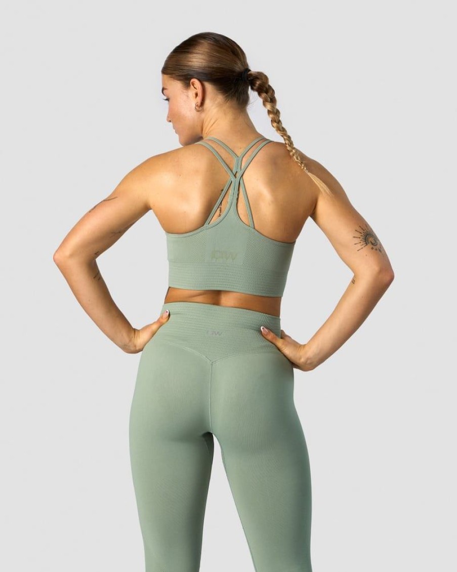 Naiset ICIW Urheiluliivit | Define Seamless Sports Bra Light Sage Green