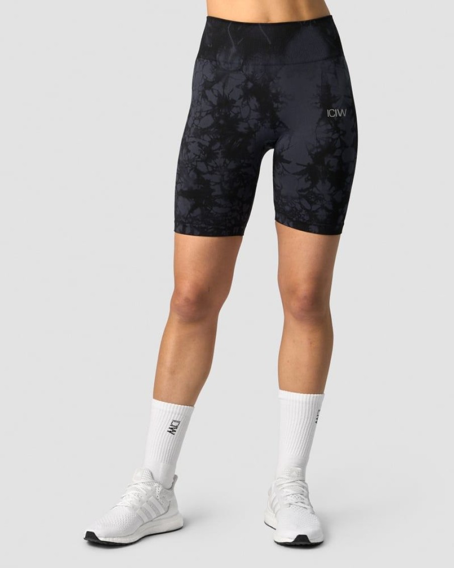 Naiset ICIW Seamless | Define Seamless Tie Dye Biker Shorts Midnight