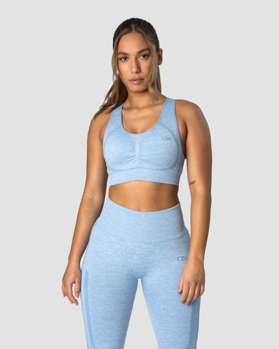 Naiset ICIW Urheiluliivit | Rush Seamless Sports Bra Powder Blue Melange