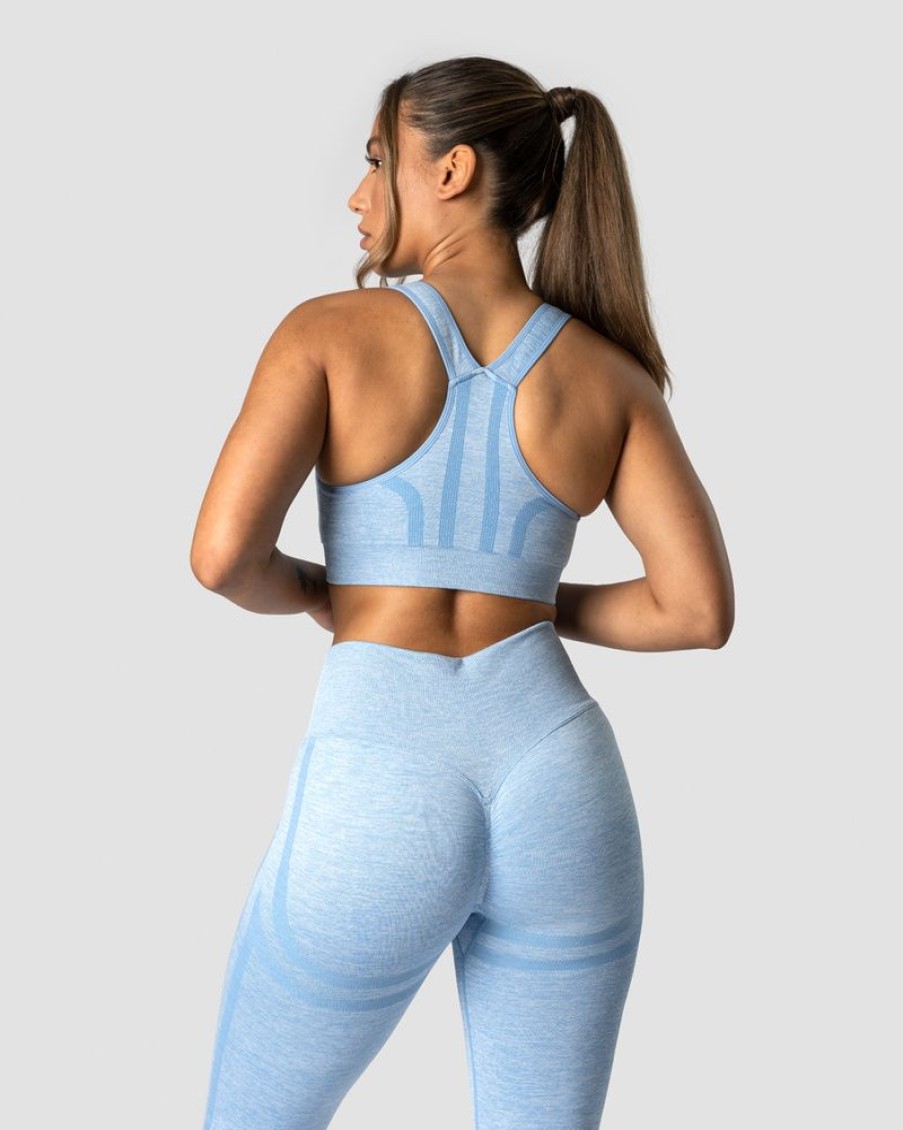 Naiset ICIW Urheiluliivit | Rush Seamless Sports Bra Powder Blue Melange