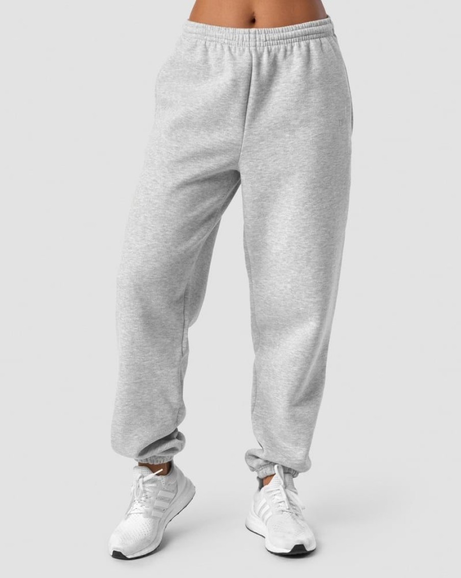 Naiset ICIW Housut | Everyday Sweatpants Wmn Light Grey Melange