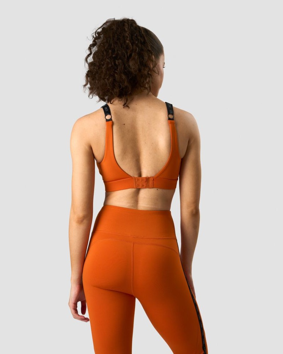 Naiset ICIW Urheiluliivit | Ultimate Training Zipper Sports Bra Amber