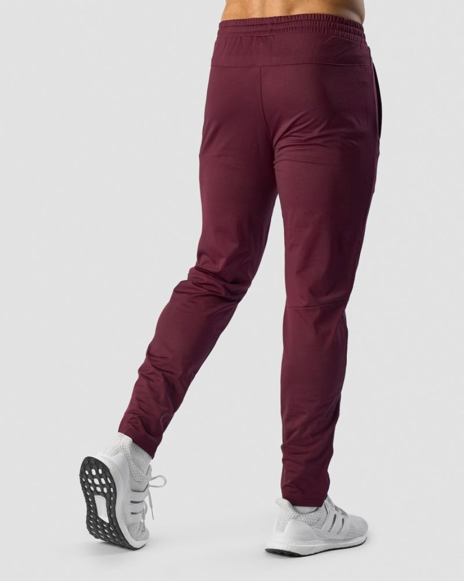 Miehet ICIW Housut | Ultimate Training Zip Pants Burgundy