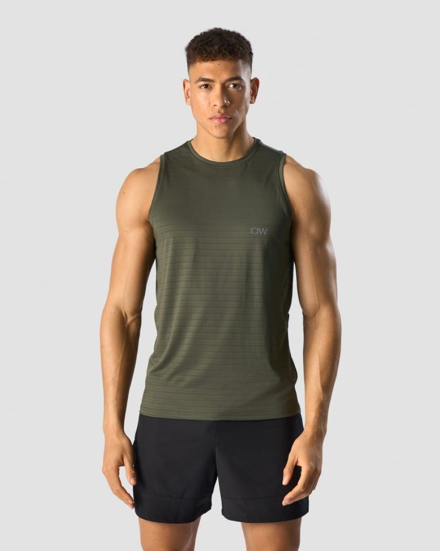 Miehet ICIW Topit | Mercury Tech Tank Top Pine Green