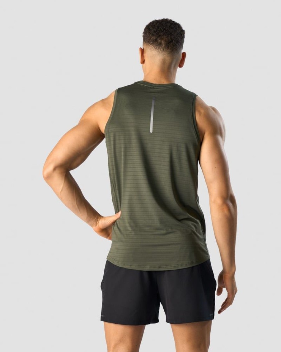 Miehet ICIW Topit | Mercury Tech Tank Top Pine Green