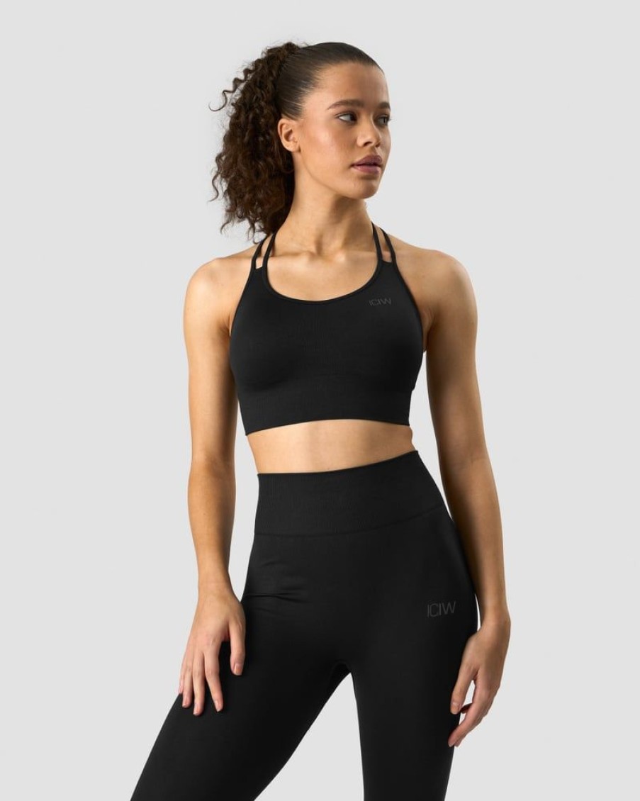 Naiset ICIW Urheiluliivit | Define Seamless Sports Bra Black/Black