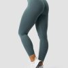 Naiset ICIW Trikoot & Leggingsit | Define Seamless Logo Scrunch Tights Jungle Green