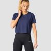 Naiset ICIW T-Paidat | Everyday Cropped T-Shirt Space Blue