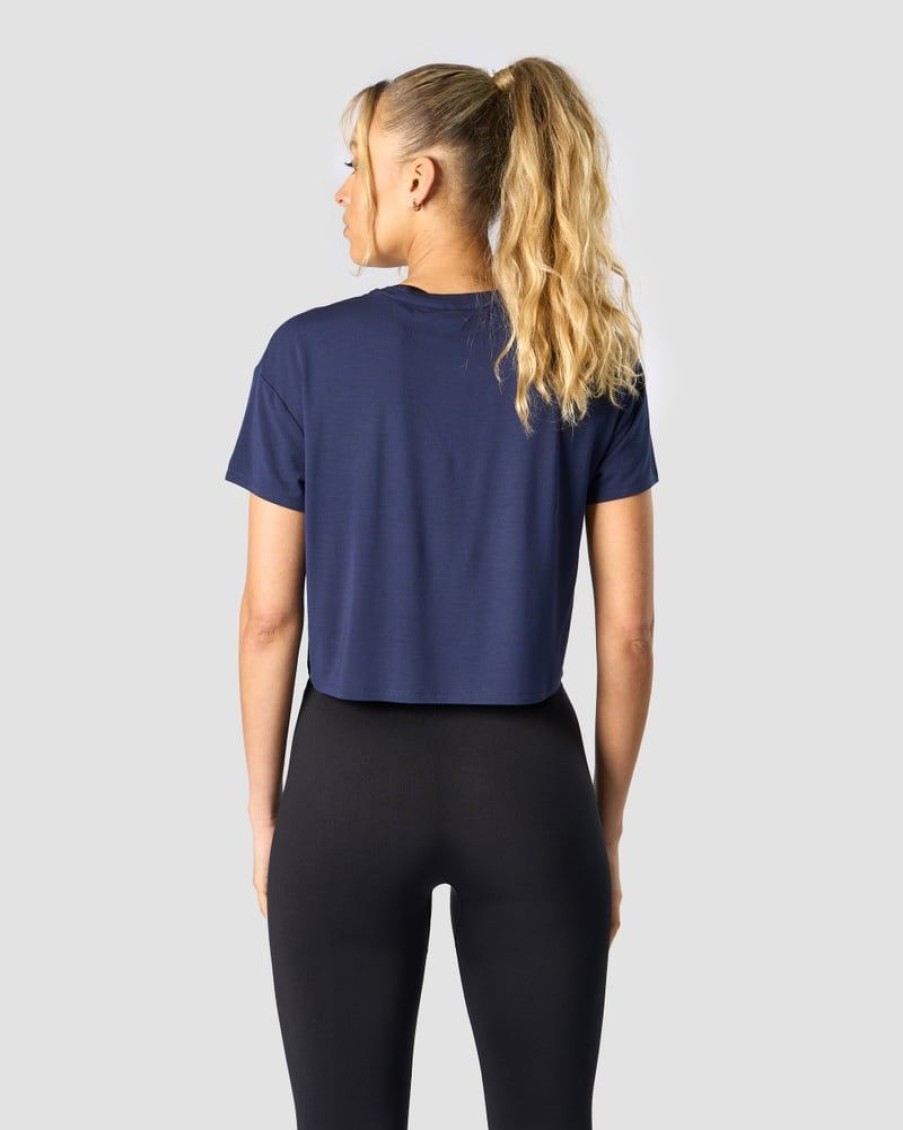 Naiset ICIW T-Paidat | Everyday Cropped T-Shirt Space Blue