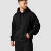 Miehet ICIW Pitkahihaiset Paidat | Everyday Relaxed Hoodie Center Logo Men Black