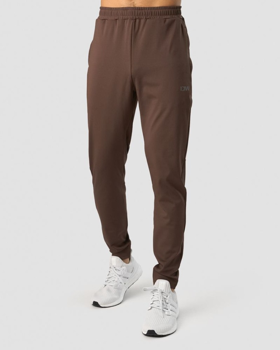 Miehet ICIW Housut | Stride Workout Pants Men Dark Brown