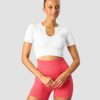 Naiset ICIW Seamless | Ribbed Define Seamless Cropped T-Shirt White