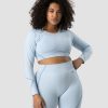 Naiset ICIW Seamless | Blick Seamless Crop Top Light Blue